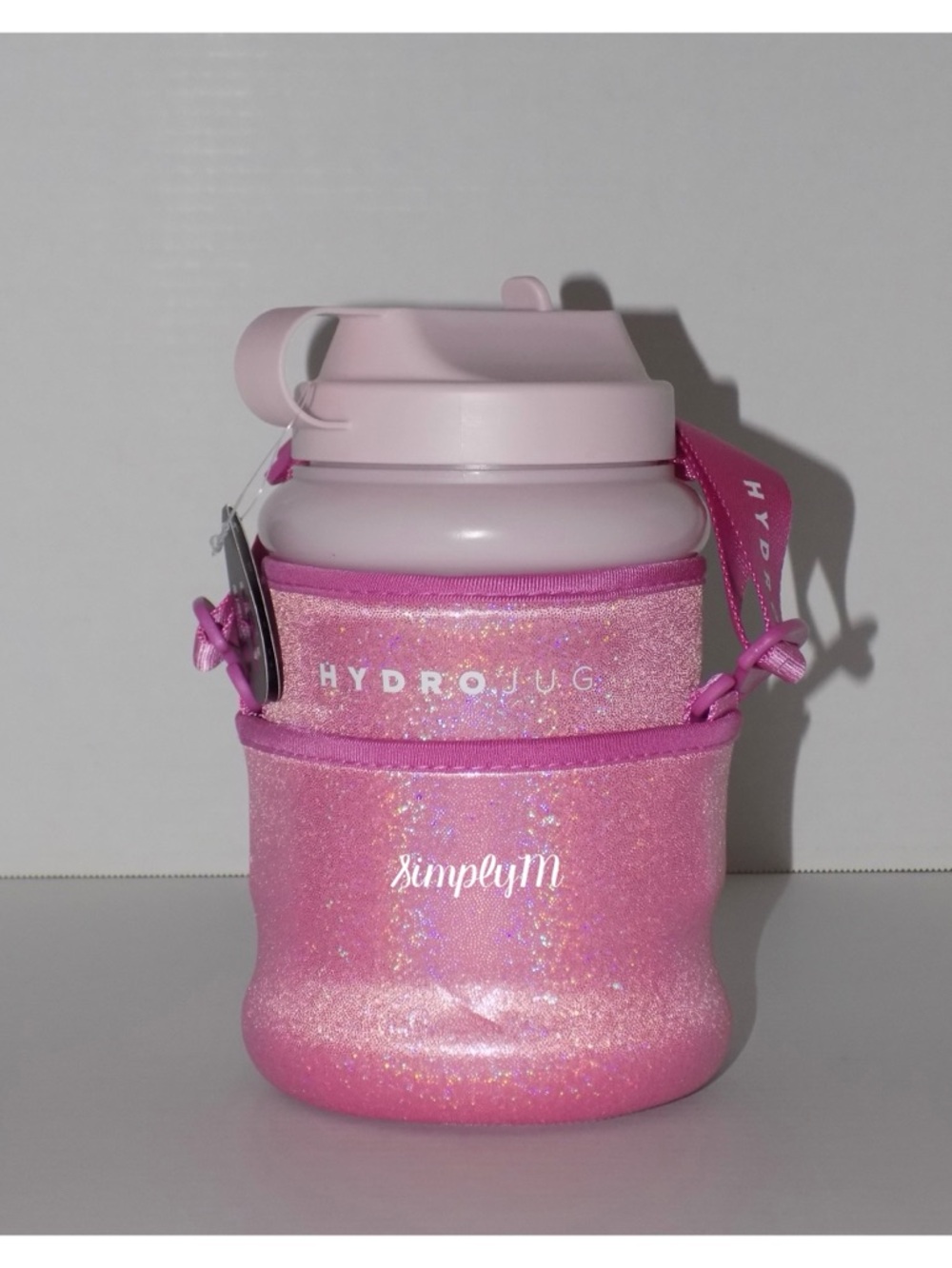 HydroJug Mini Gallon With Pink Ruby Sparkle & Leopard Sleeve Set - Picture 2 of 6